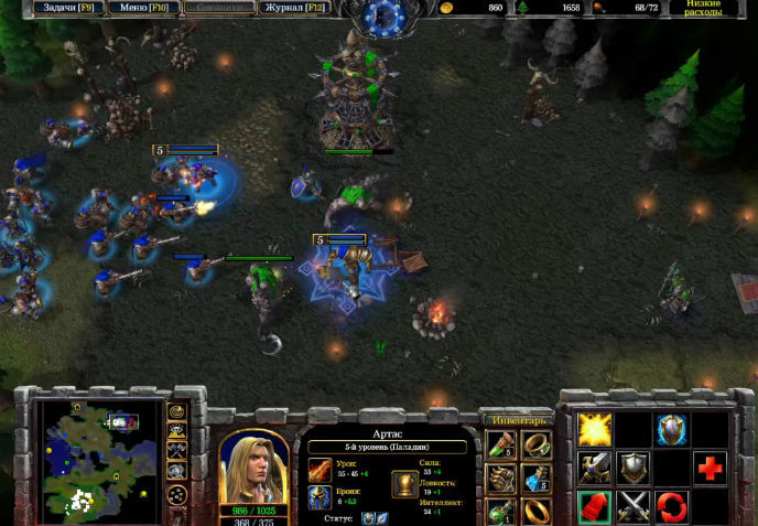 Геймплей игры Warcraft 3 Reforged (скриншот)