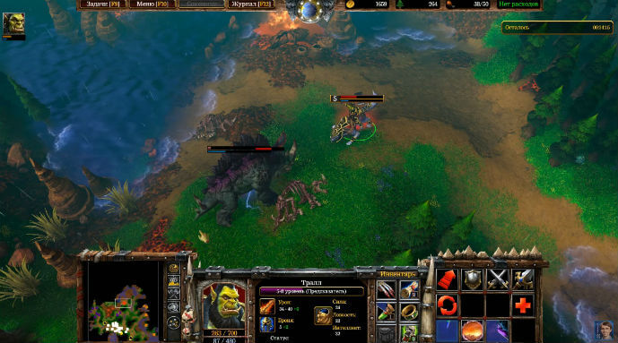 Кадр из игры Warcraft III Reforged - геймлей