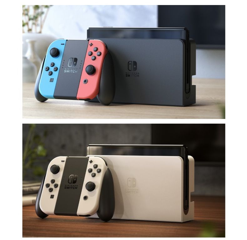 Цвета Nintendo Switch OLED