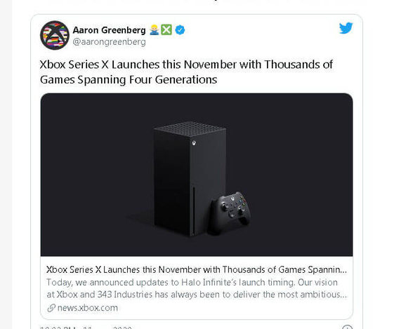 Названа дата выхода Xbox Series X официально!